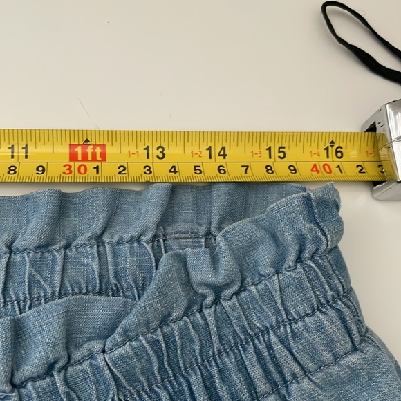 Chelsea & Theodore Chambray Pull On High Rise Shorts size XL - Picture 7 of 8